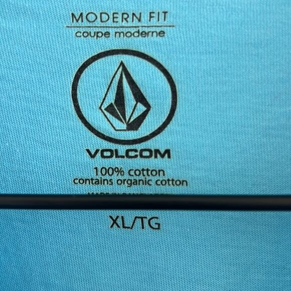 Volcom Blue Orange Graphic Surf Skate T-Shirt Tee XL - Picture 3 of 5